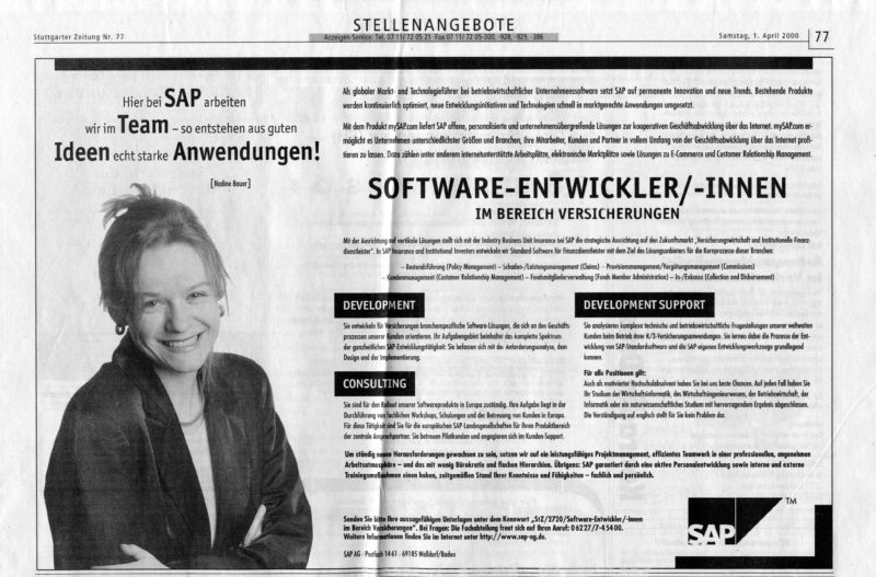 Belegexemplar aus dem Jahr 1998