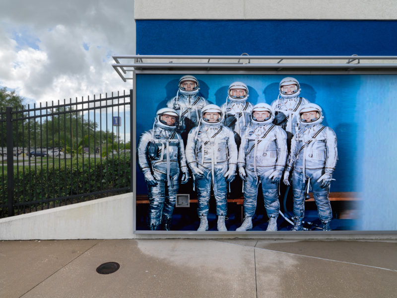 Reportagefotografie: Die auf einem Foto gezeigten berühmten Astronauten des Mercury-Programms sind als die Mercury Seven bekannt.