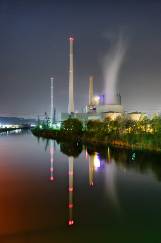 Technology photography: Industrial photography: This coal power plant in Altbach / Deizisau has an efficiency of 43.8 percent.