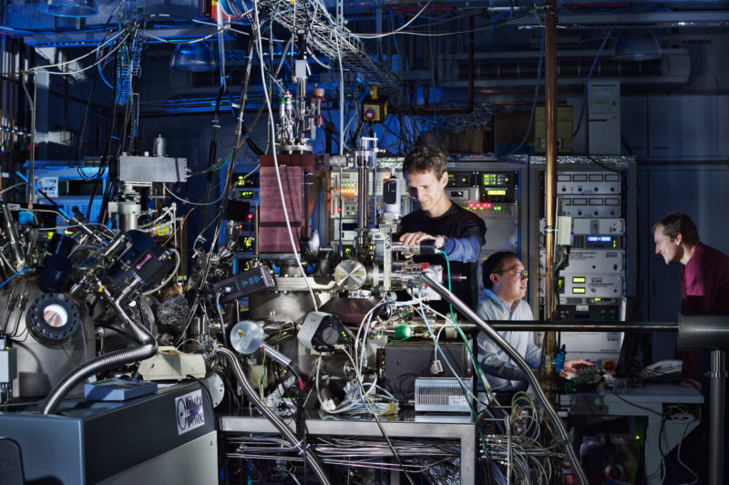 Science photography: Laboratory of the Department of phase transitions thermodynamics and kinetics at the Max Planck Institute for Intelligent Systems in Stuttgart.