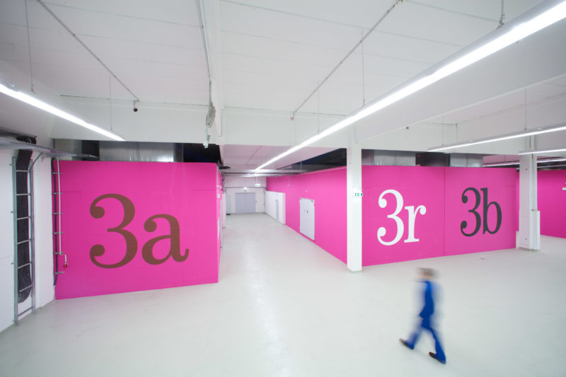 Technology photography: Several independent emergency power generators are available in the basement of a Deutsche Telekom AG data center.